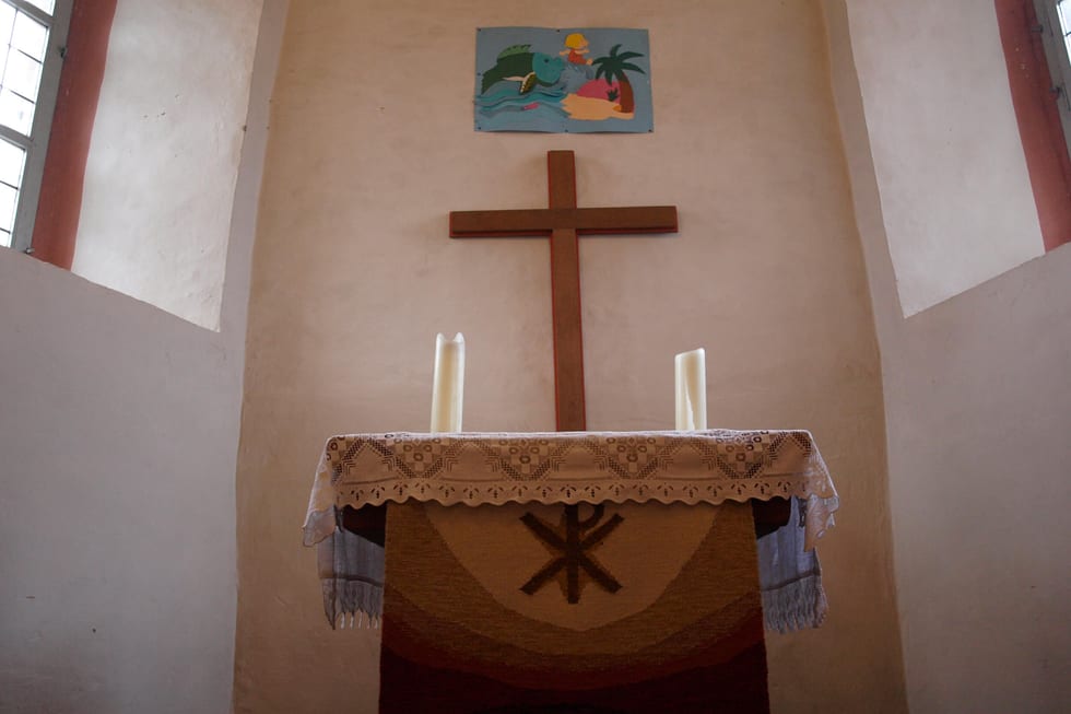 Direkter Blick auf den Altar